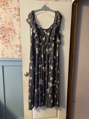 Floral Ruffle Maxi Dress